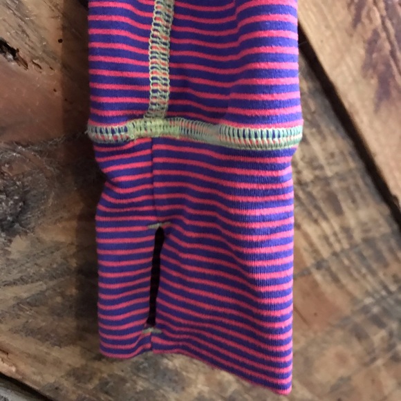 Zella Girl Striped Zip-Up and Light Weight Cowl Neck Long-asleep Tee - Picture 6 of 11